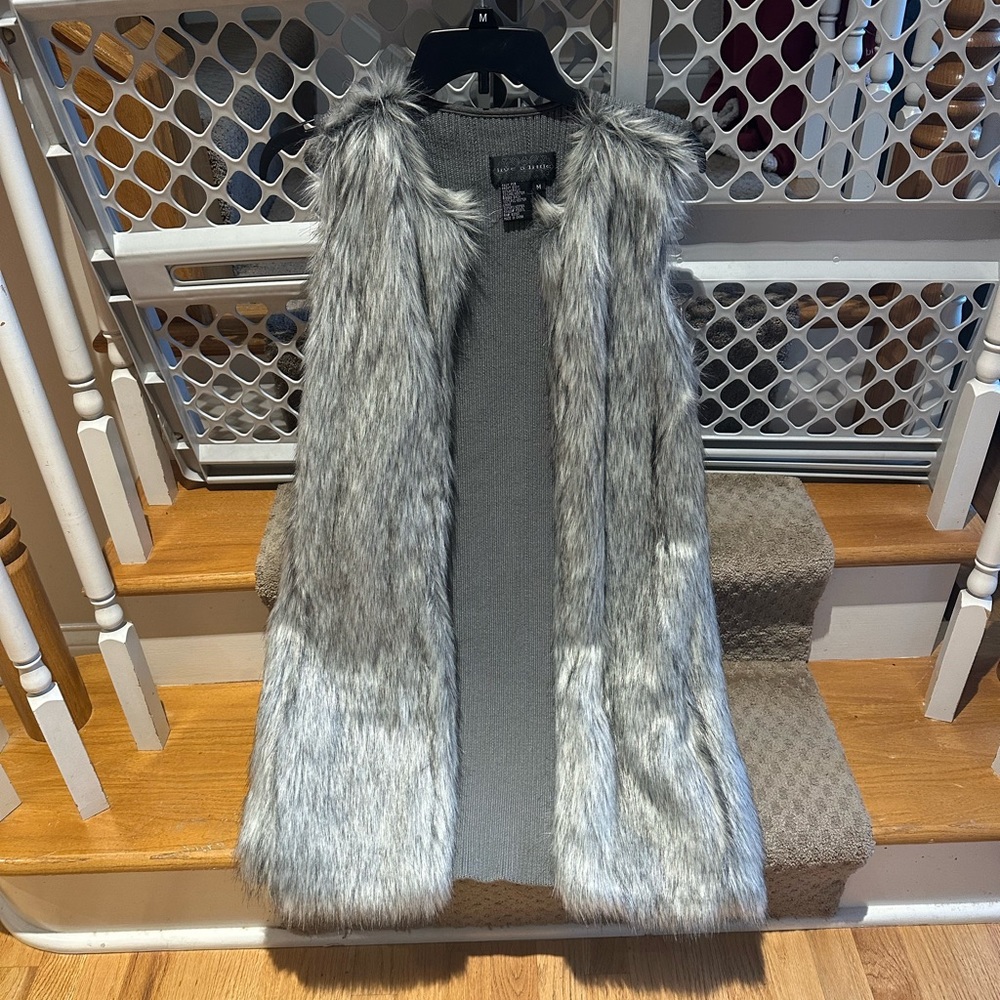 Live a Little faux fur vest